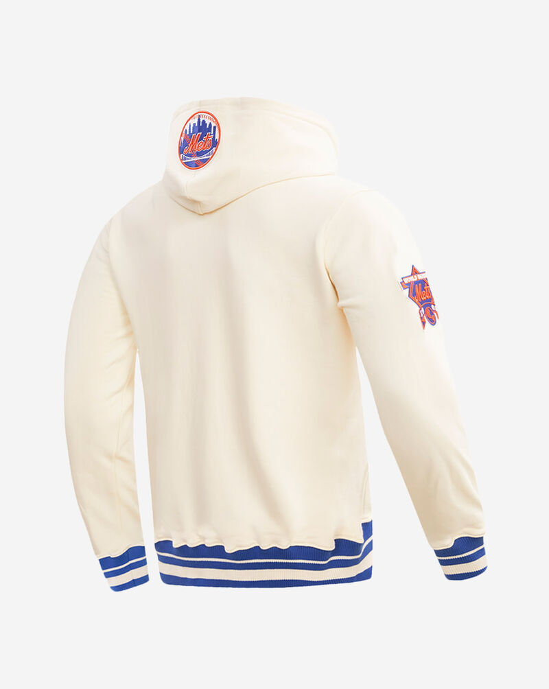 PRO STANDARD New York Mets Retro Classic Fleece Pull Over Hoodie LNM535550-ERB cream 3