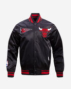 PRO STANDARD Chicago Bulls Retro Classic Rib Satin Jacket  BCB656009-BRK Black 1