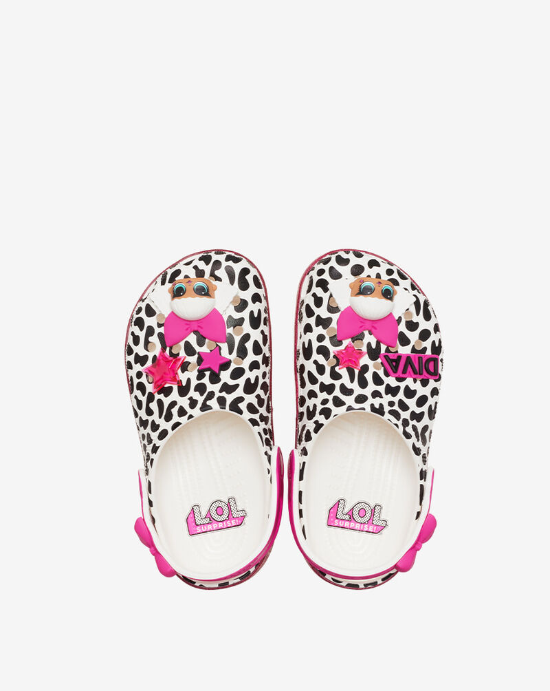 Crocs Pre-School LOL Surprise Diva Classic Clog 209465-100 White 5