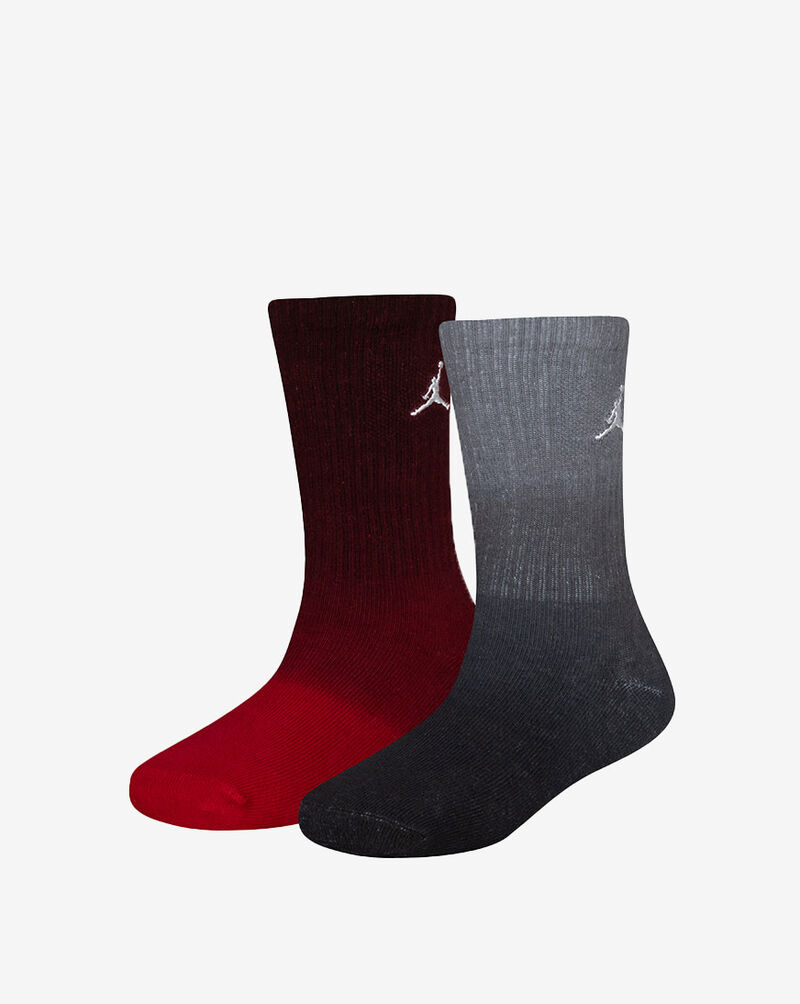 Jordan Grade School Dip Dye Crew Socks (9-11) BJ0507-R78 Red 1