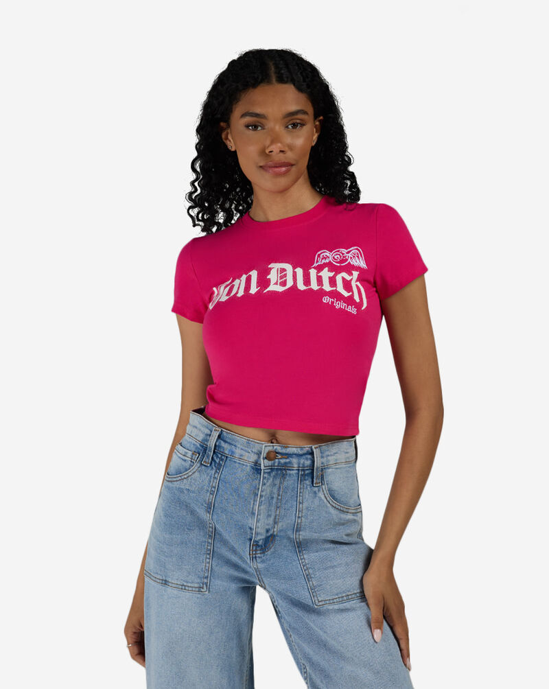 Von Dutch Gel Baby Tee VND9E0311SN Pink 1