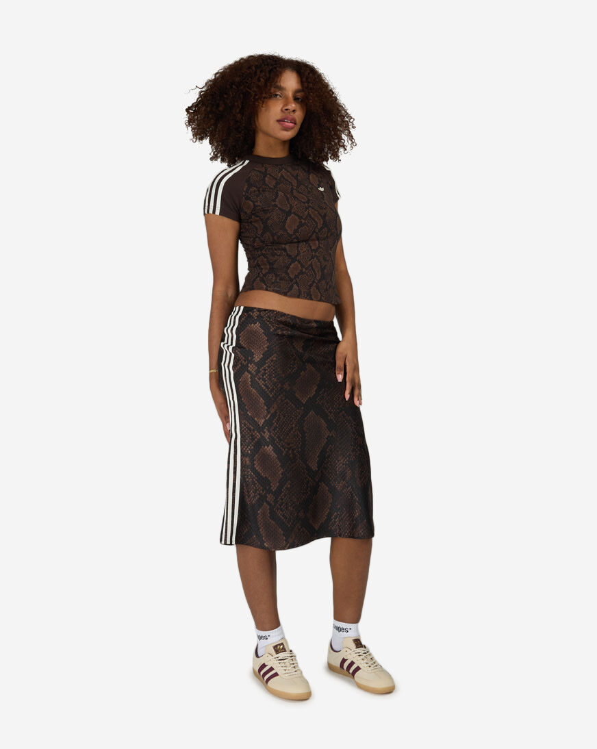 Shop adidas Snake Print Satin Skirt KX1893 animal print | SNIPES USA