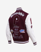 Philadelphia Phillies Retro Old English Rib Wool Varsity Jacket