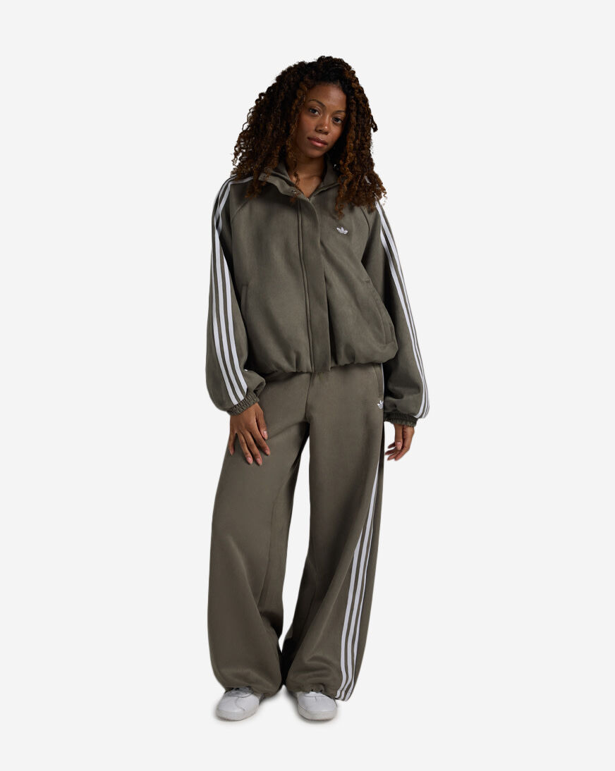 Shop adidas Adilenium Season 6 Faux Suede Track Pant LH1927 green