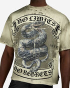 First Row Punk Rock Revival Terry Crop Tee FRM3087S-GRY Grey 3