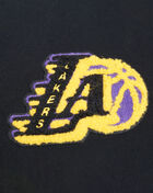 Los Angeles Lakers Mash Up Rib Fleece Cropped Pullover Hoodie