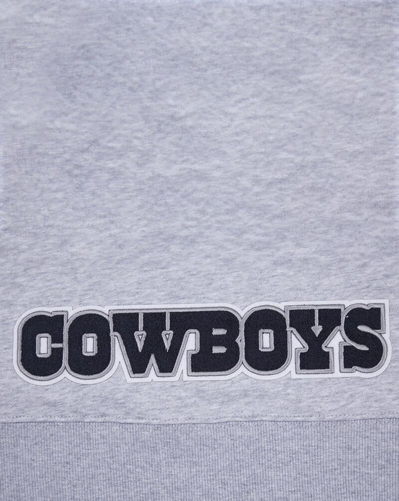 PRO STANDARD Dallas Cowboys Classic Fleece Cropped Pull Over Hoodie FDCC410316-HGR Grey 2