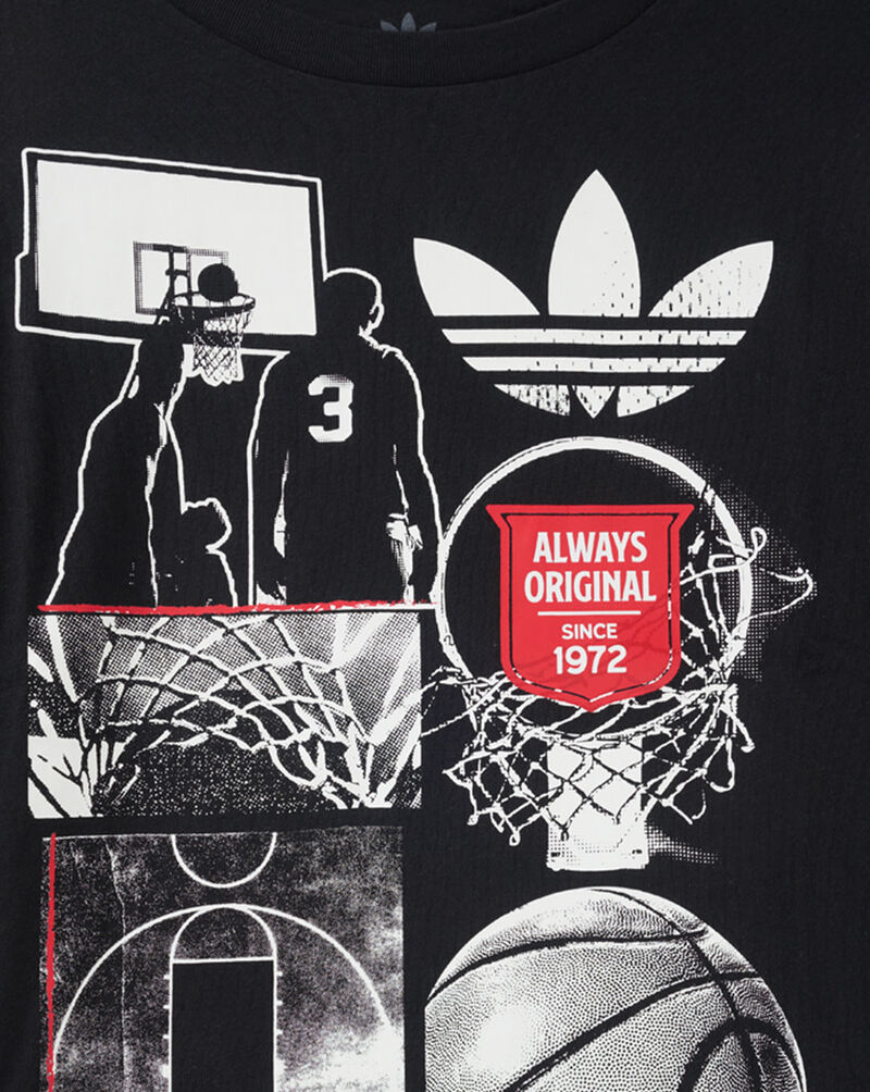 adidas Kids' Bball Hoops Tee OA03729-AK01 Black 2