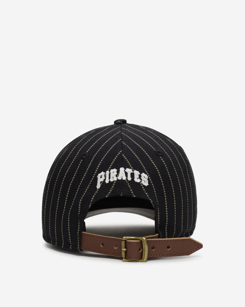 New Era 9Forty Pittsburgh Pirates A-Frame Dotted Pinstripe Energy Snapback Hat  60745193 Black 3