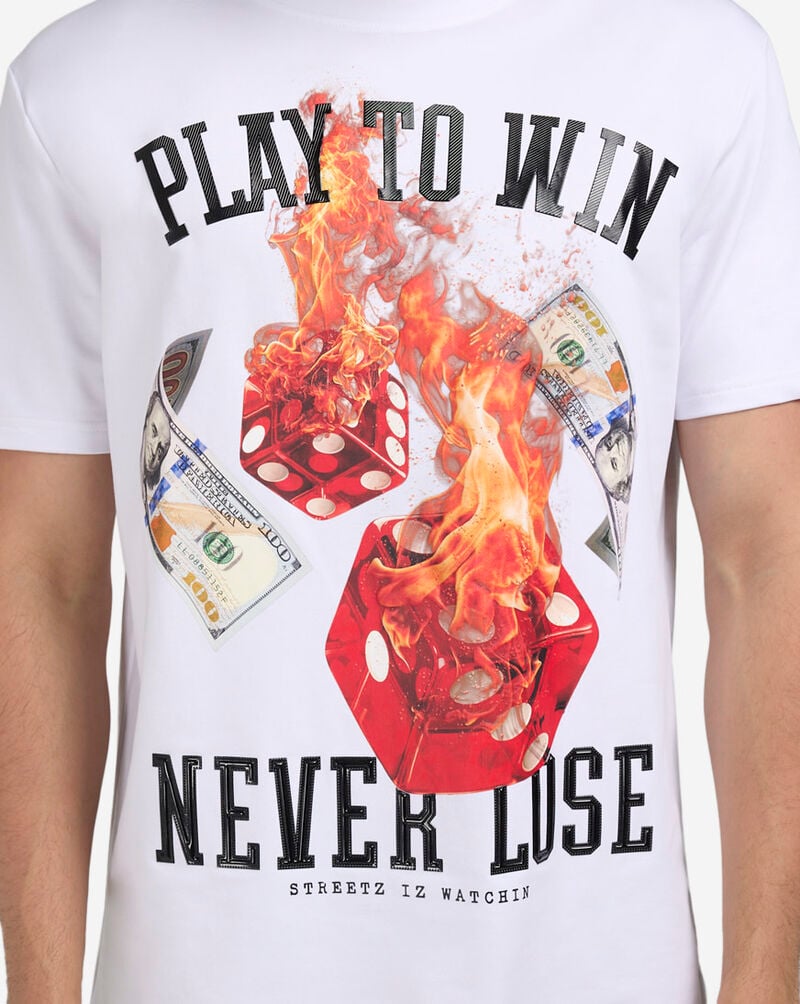 STREETZ IS WATCHIN Play To Win Tee SIW5155-WHT White 3