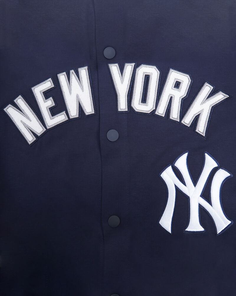 PRO STANDARD New York Yankees Short Sleeve Classic Warm Up Jacket  LNY1314594-MDN Blue 2