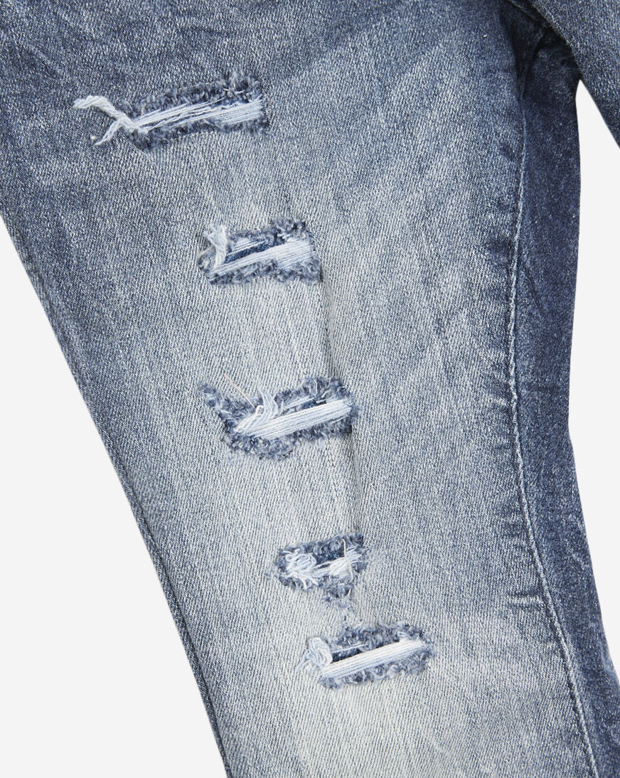 Shop Jordan Craig Kids' Distressed Stacked Denim JTF200K-DEE
