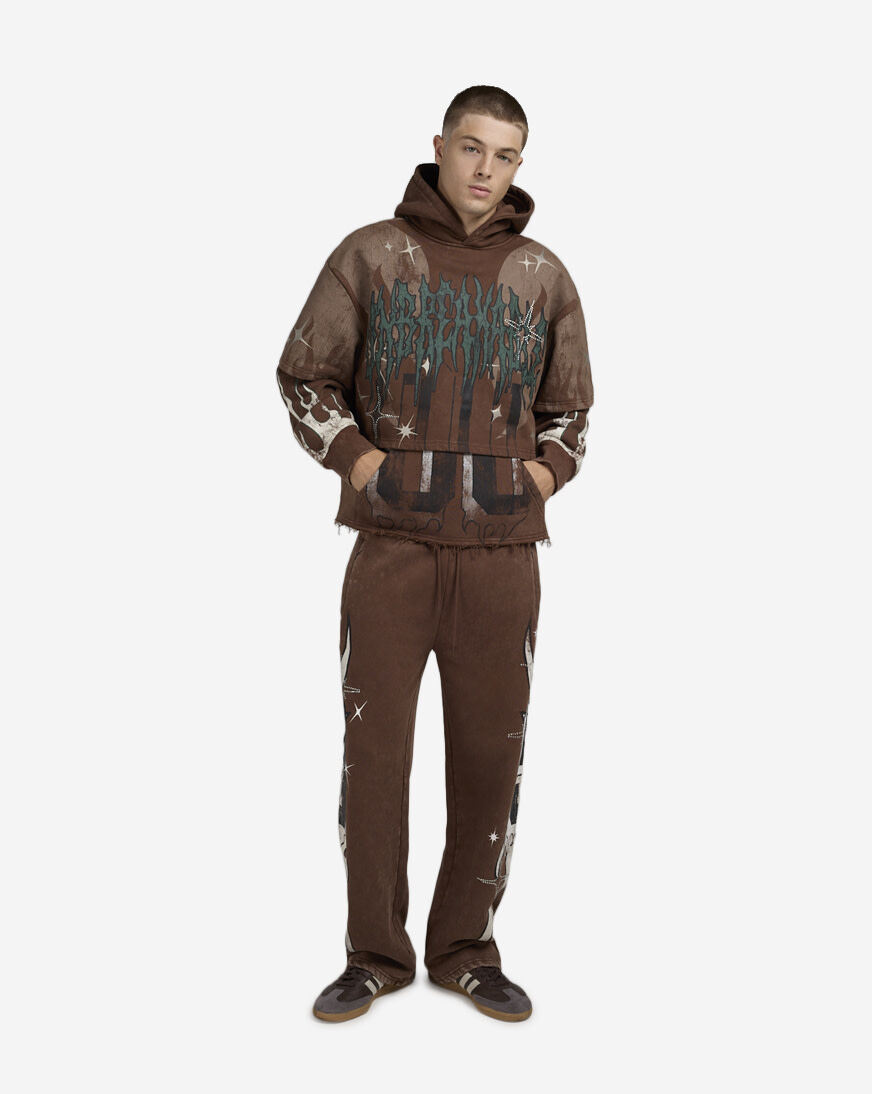 Shop Smoke Rise Unbreakable Fleece Pants FP25617SNZ-MUS brown