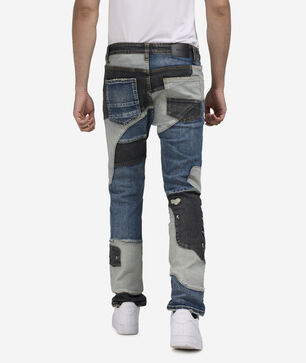 5 Pkt Patchwork Pearl Rhinestone Jean