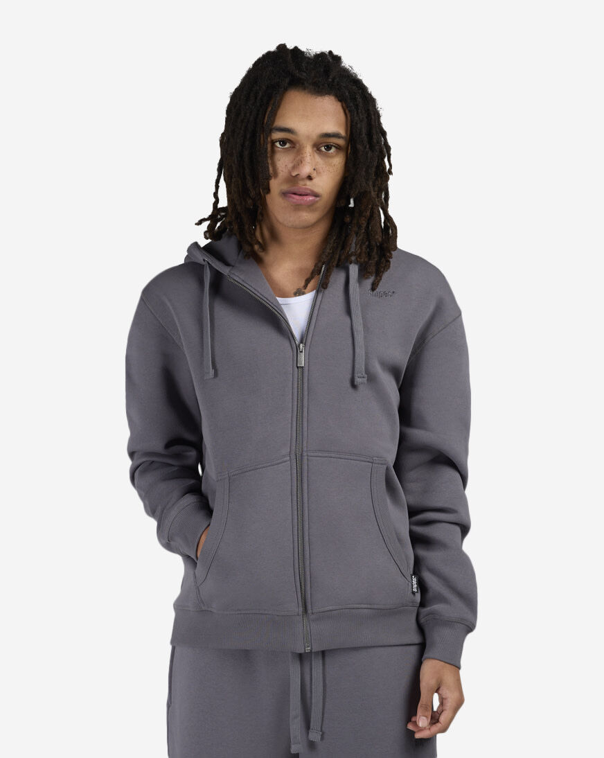 Shop SNIPES Full Zip Hoodie FW25MC003-050 grey | SNIPES USA