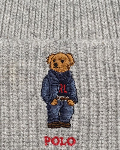 Solid Denim Bear Beanie Solid Denim Bear Beanie