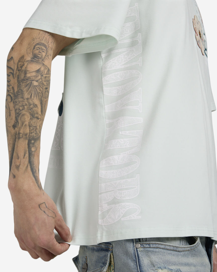 Shop Smoke Rise Tapestry Graphic T-Shirt KT25271SNZ-MIN blue