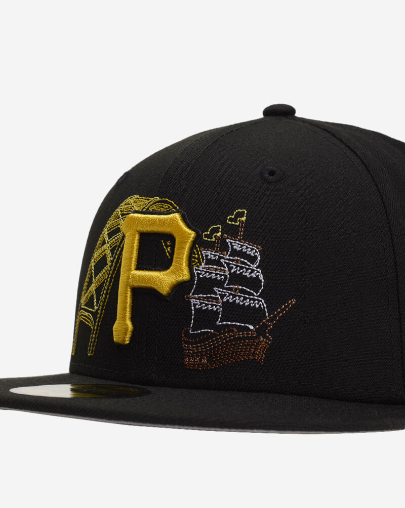 New Era 59Fifty Pittsburgh Pirates State Stitch Fitted Hat 60641267 Black 2