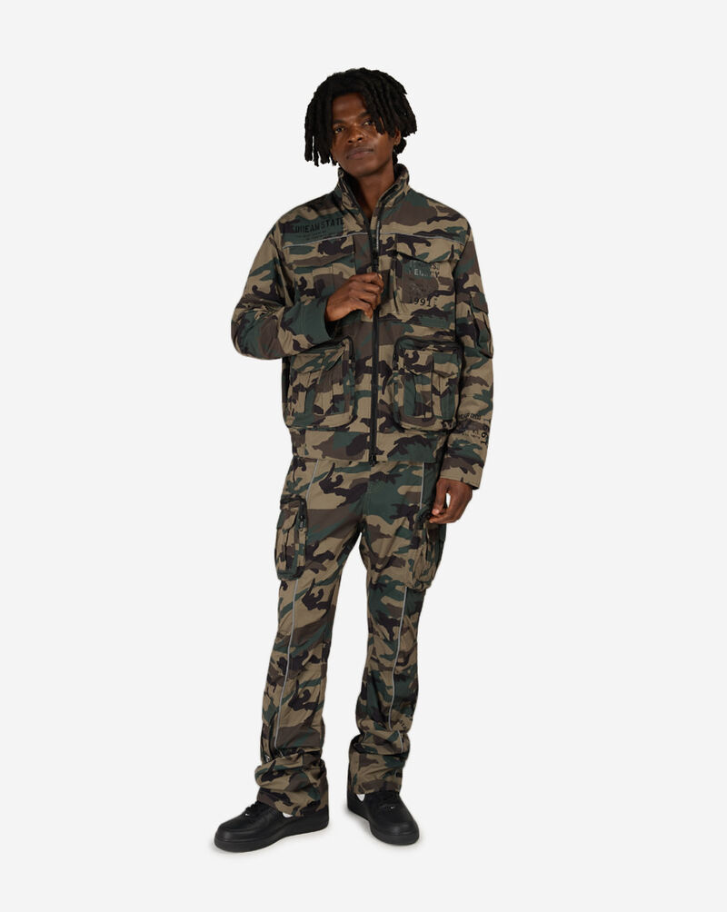 Smoke Rise Dream State Utility Windbreaker Jacket WW26F582SN-CAM Camo 4