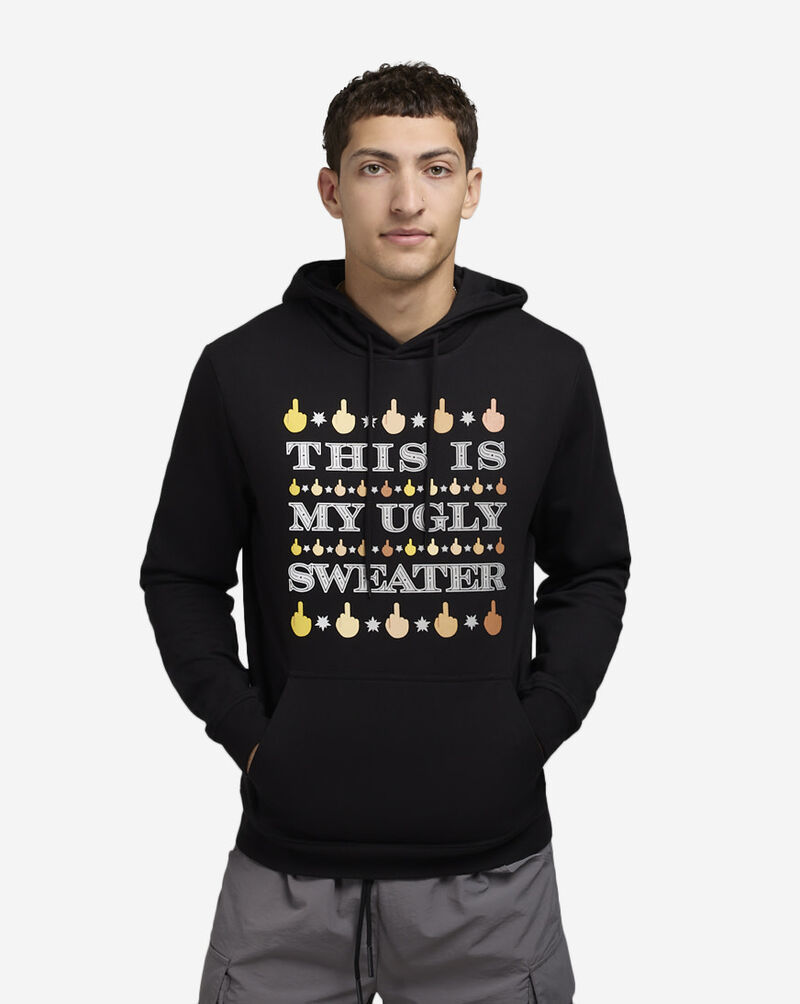 Urban Classics Ugly Sweater 2.0 Hoodie  MTUS319-00007 Black 1