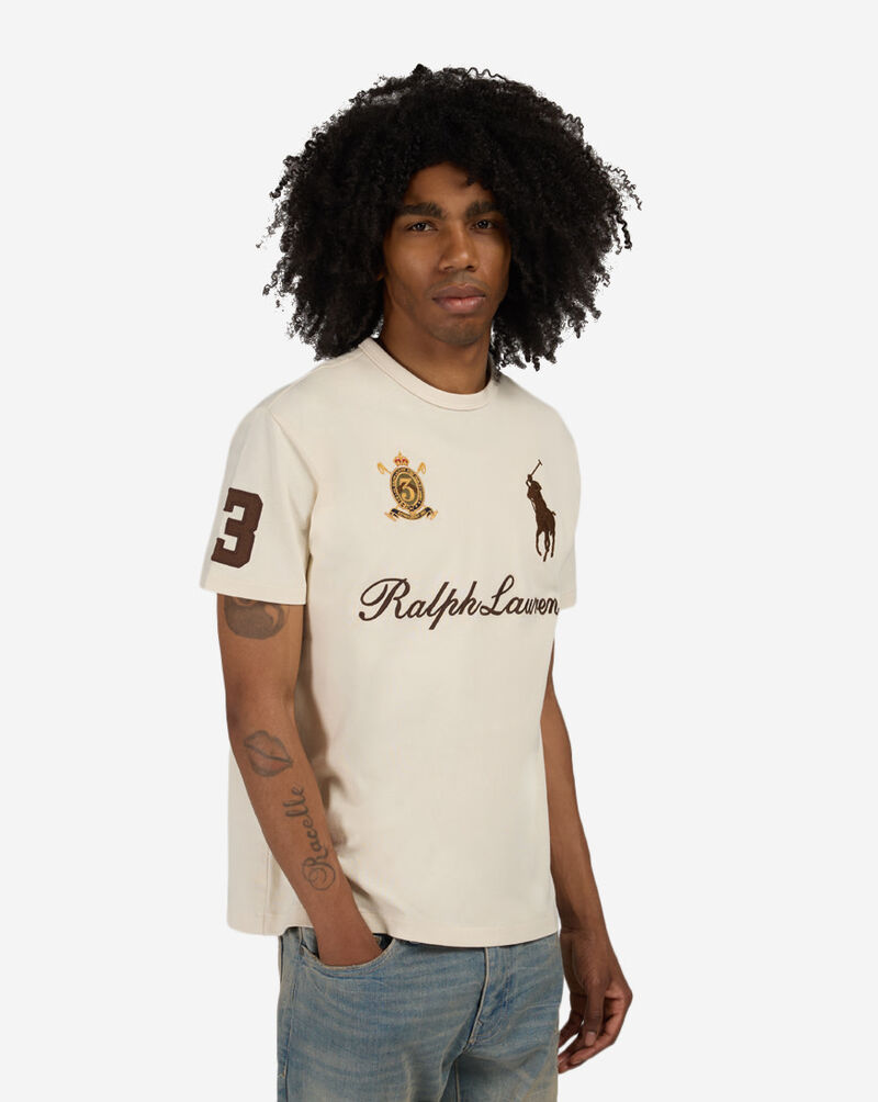Polo Ralph Lauren Script Novelty Patch Tee 710B20010001-CRM cream 1