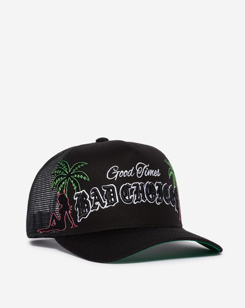 Field Grade Good Times Mesh Back Trucker Hat 1006544 Black 1