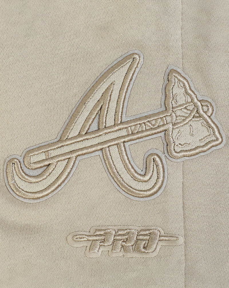 PRO STANDARD Big Boys' Atlanta Braves Neutral Fleece Sweatpant LABB4315038-TAU Beige 4