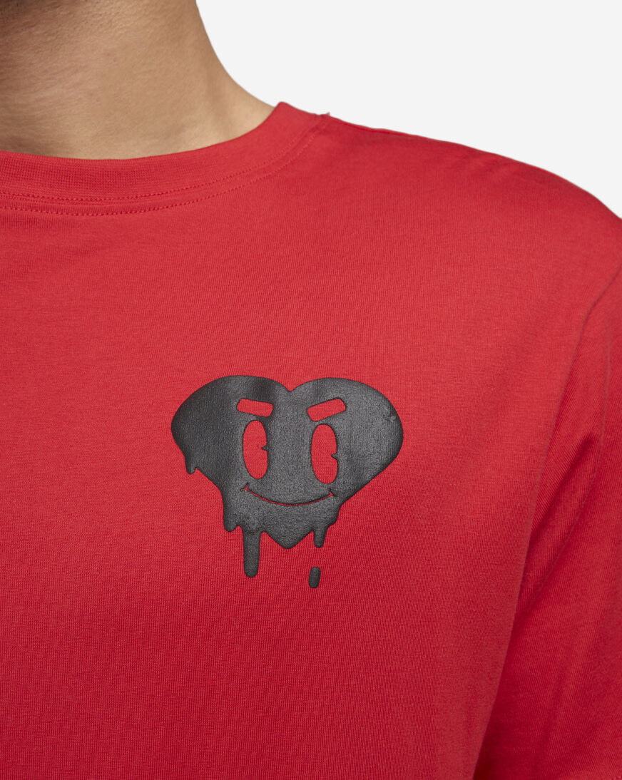 Shop Mister Tee Smiley Heart Drip Tee MTUS014-US-00491 red