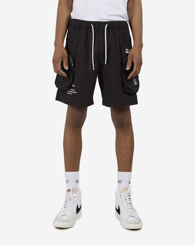 Front Pocket Nylon Shorts