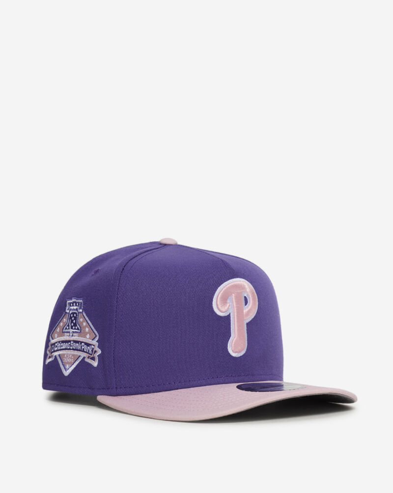 New Era 9Fifty Philadelphia Phillies A-Frame Snapback Hat 71009585 Purple 1