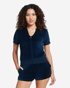 Big Bling Velour Full-Zip Hoodie