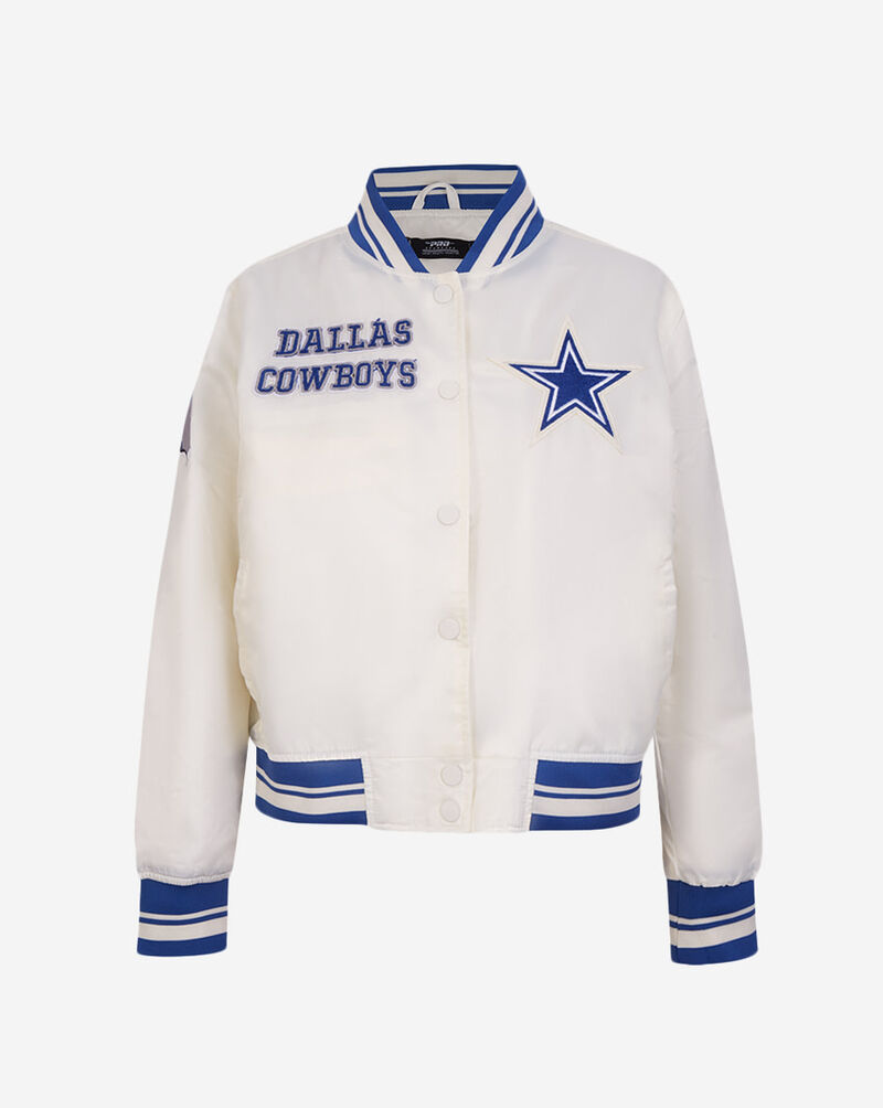 PRO STANDARD Dallas Cowboys Retro Classic Rib Satin Jacket FDCU43606-EDB cream 1