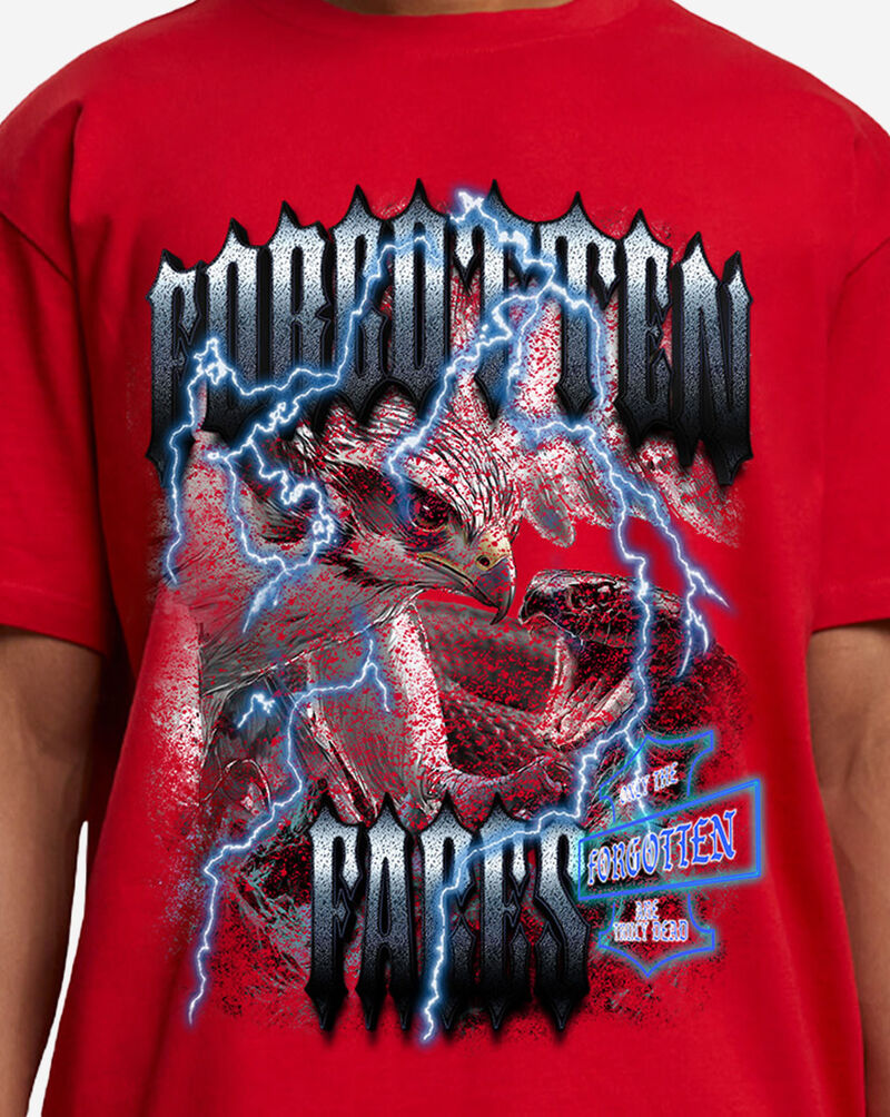 Forgotten Faces Forgotten Hawk Python Tee FOFUS163-00491 Red 3