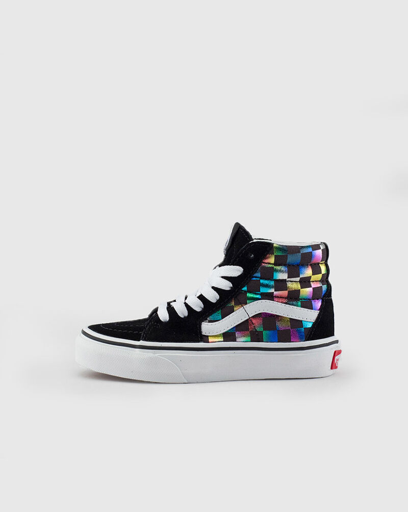 iridescent check vans