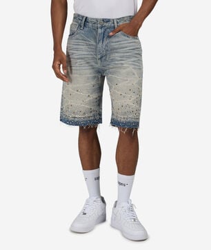 Smiley Doodle Denim Short