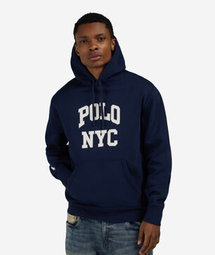 Athletic Fleece Polo NYC Graphic Hoodie
