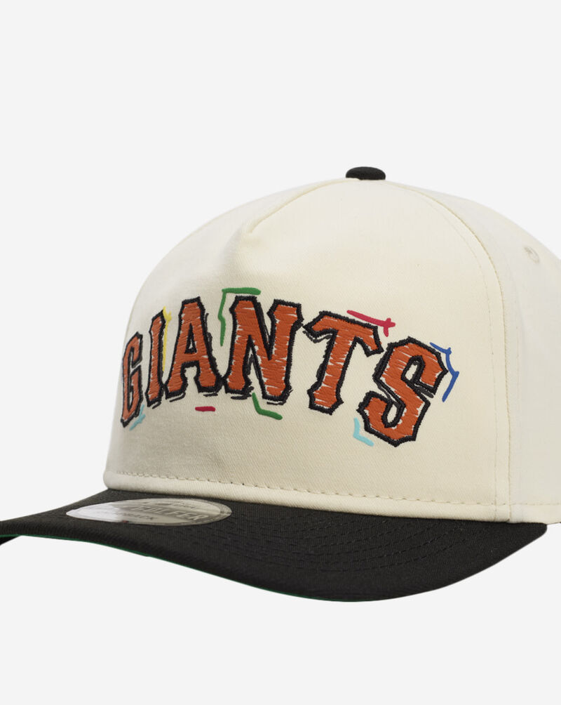 New Era 9Fifty San Francisco Giants Scribble Golfer Snapback Hat 60641282 White 2