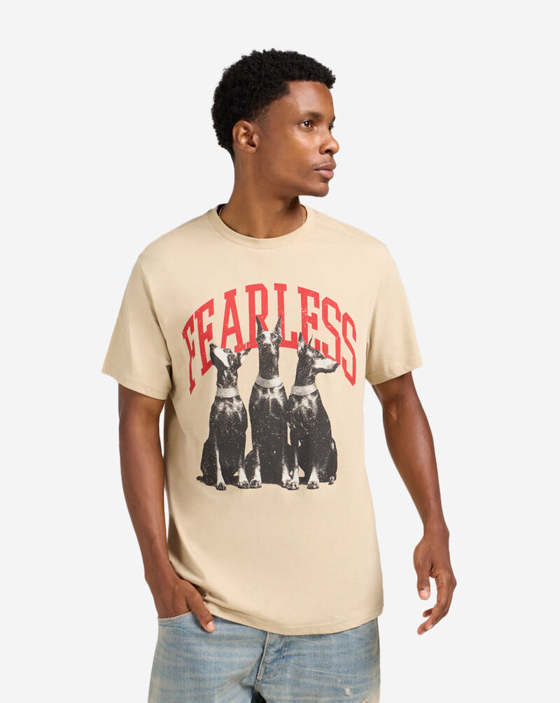 Urban Classics Fearless Doberman Tee MTUS749-US-03872 Beige 1