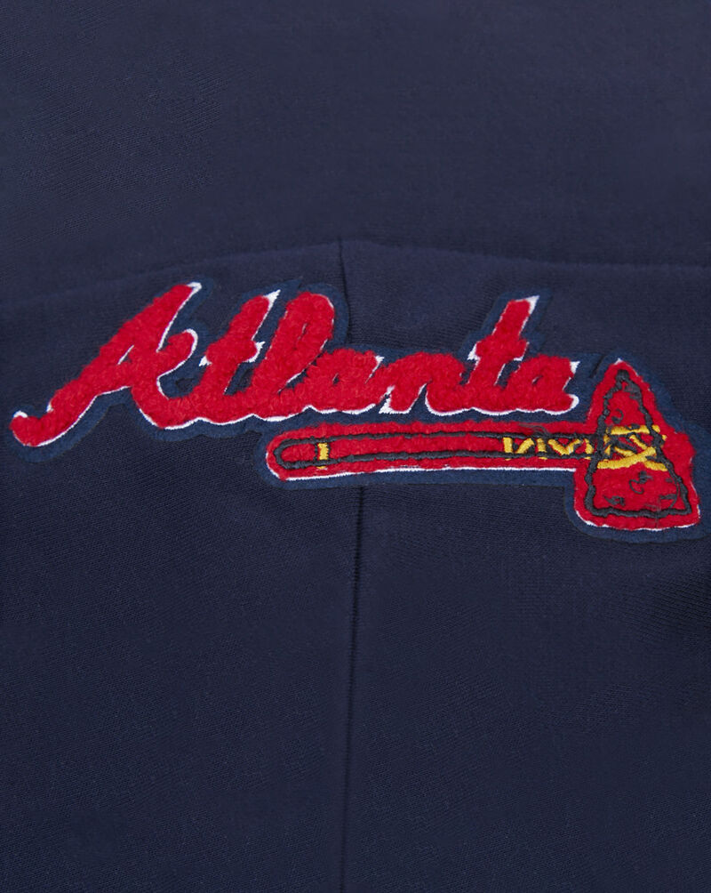 PRO STANDARD Atlanta Braves Classic Fleece Pull Over Hoodie LABC34340-MDN Blue 2