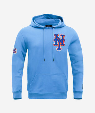 New York Mets Classic Chenille Double Knit Pull Over Hoodie 