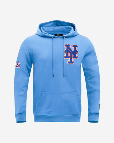 New York Mets Classic Chenille Double Knit Pull Over Hoodie 