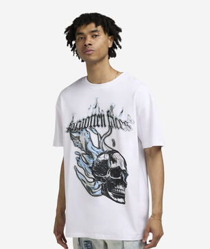 Flaming Skull Tee