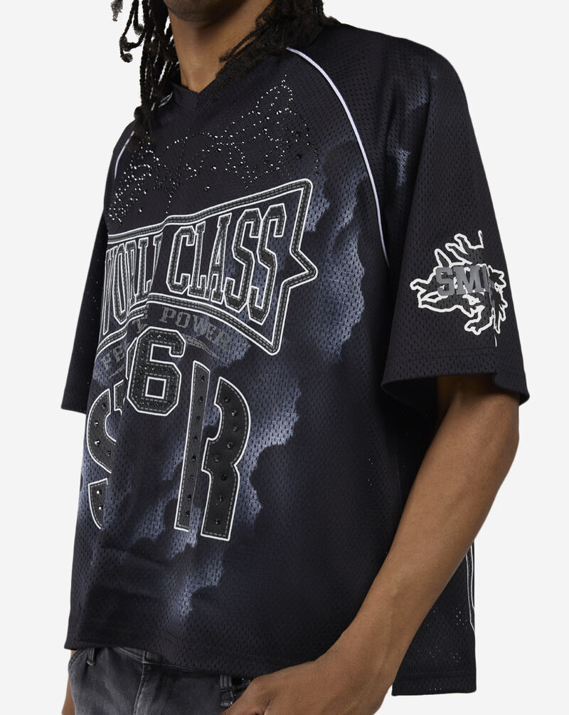 Smoke Rise World Class Mesh Polo Tee KT26S137SN-BLK Black 3