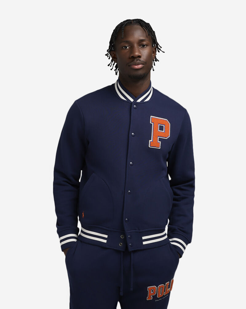 Polo Ralph Lauren The RL Fleece Baseball Jacket 710959022001-NVY Blue 1