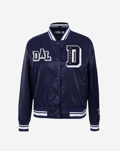 Dallas Cowboys Mash Up Rib Satin Jacket