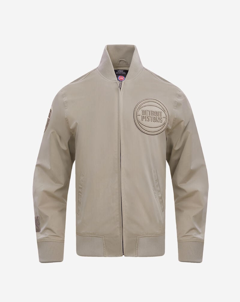 PRO STANDARD Detroit Pistons Neutral Twill Jacket BDP658125-TAU Beige 1