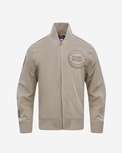 Detroit Pistons Neutral Twill Jacket