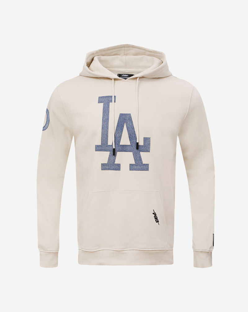 PRO STANDARD Los Angeles Dodgers Varsity Blues Fleece Pull Over Hoodie LLD538404-LIN cream 1