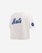 PRO STANDARD New York Mets Varsity Blues Boxy Tee  LNMA39037-LIN cream 3
