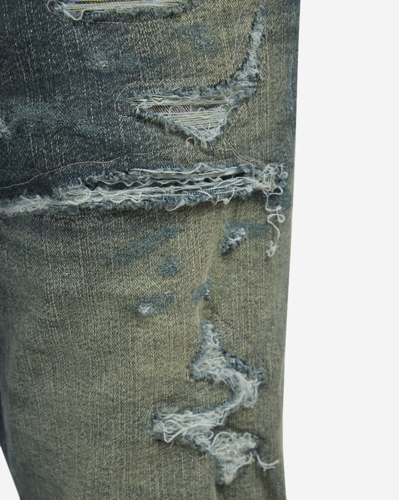 Jordan Craig Distressed Denim Shorts J3220S-HUR Blue 3